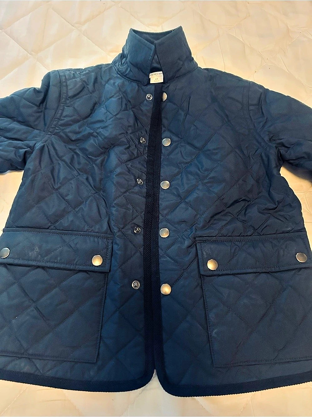 Crewcuts Quilted Jacket- Navy Blue Size XS